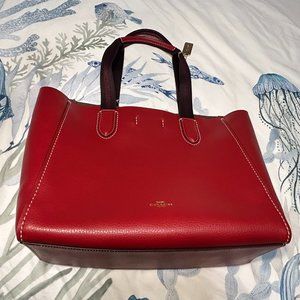 Beautiful Red Coach Tote - NWT